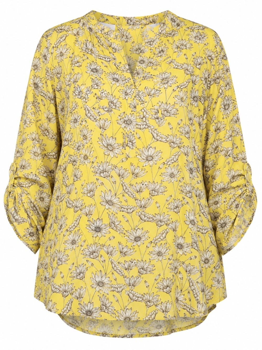 Cato Yellow Floral Blouse Plus 26/28W